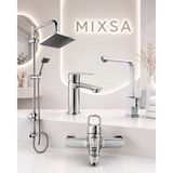 Mixsa Premium Avantajlı 4'lü Robot Duş Seti Banyo-Mutfak-Lavabo Bataryası Çeşmesi Musluğu Lüx Set