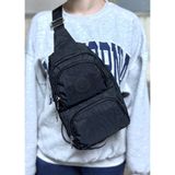 Mixx Store Su Geçirmez Kumaş Siyah Unisex Body Bag Çapraz Omuz Çantası