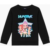 Mixxi Fashion Kpop Demon Hunters 3 Iplik Bisiklet Yaka Kız Çocuk Sweatshirt (4-13 Yaş) - Siyah - 10 - 11 Yaş