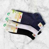 Miyakidsworld Bambu Erkek Yarım Konç Dikişsiz Çorap 3 Lü Paket -Terletmez- Siyah-Beyaz-Lacivert - 40 - 44 - Siyah - Beyaz - Lacivert