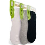 Miyakidsworld Bambu Erkek Yarım Konç Dikişsiz Çorap 3 Lü Paket -Terletmez- Siyah-Beyaz-Lacivert - Siyah - Lacivert - Gri