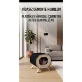 MİYAV KEDİ EVİ DEMONTE KURULUM PLASTİK KİMYASAL İÇERMEZ