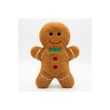 Miyav Sesli Kedi Oyuncağı Peluş Kurabiye Adam - Yılbaşı Gingerbread Hışırtı Sesli Kedi Aktivite Oyuncağı