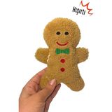 Miyav Yılbaşı Temalı Kedi Oyuncağı Hışırtı Sesli Peluş Kurabiye - Gingerbread Sesli Kedi Oyuncağı - Kahverengi