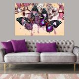 Miyrem (2399) Exclusive Serie" Pop Art Kelebek Kanvas Tablo 90 x 60