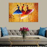 Miyrem (695) Exclusive Serie" Pop Art Dans Eden Kadınlar Kanvas Tablo 100 x 70