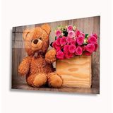 Miyrem Ayıcık ve Pembe Güller 36x23- myrm6954