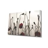 Miyrem Gelincik Çiçeği Cam Tablo Poppy Flower 36x23- myrm5002