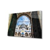 Miyrem İstanbul Sultan Ahmet Camii Kapısı Cam Tablo 110X70- myrm864