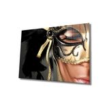 Miyrem Kadınlar Altın Maske Cam Tablo 110X70- myrm9048