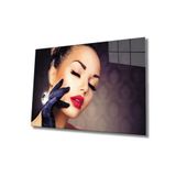Miyrem Kadınlar Elmas Yüzük Cam Tablo 36x23- myrm9194