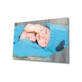 Miyrem Mavi Şapkalı Bebek Cam Tablo 110X70- myrm7564
