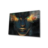 Miyrem Metafizik Kadın Kartal Göz Cam Tablo110X70- myrm7916