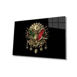 Miyrem Osmanlı Tuğrası Cam Tablo 36x23- myrm1202