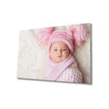 Miyrem Pembe Şapkalı Bebek Cam Tablo 110X70- myrm7420