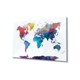 Miyrem Renkli Dünya Haritası 36x23- myrm2038