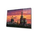 Miyrem Şehir Manzaralı Moskova Cam Tablo Urban Area Moscow View 36x23- myrm6702