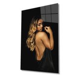Miyrem Sırt Dekolteli Kadın Cam Tablo 110X70- myrm8484
