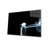 Miyrem Siyah Arka Fon Kibrit ve Duman Cam Tablo 72X46- myrm1251