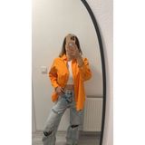 Miyu Kadın Turuncu Gömlek - Açık Turuncu - S - M