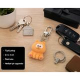 Miyu Turuncu Peluş Kedi Charm Anahtarlık – Sevimli Mini Çanta Aksesuarı Hediye