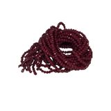miyuart 3 mm Kristal Boncuk, Dizili Kristal Boncuk ( 2 Dizi ) bordo