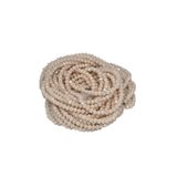miyuart 3 mm Kristal Boncuk, Dizili Kristal Boncuk ( 2 Dizi ) Krem