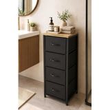 miyuhome 4 Çekmeceli Metal Banyo Dolabı Çok Amaçlı Dolap Pratik Organizer Çekmeceli Düzenleyici Çok Renkli 95 x 40