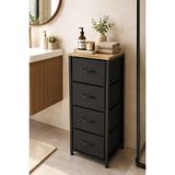 miyuhome 4 Çekmeceli Metal Banyo Dolabı Çok Amaçlı Dolap Pratik Organizer Çekmeceli Düzenleyici