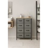 Miyuhome 8 Çekmeceli Banyo Düzenleyici Deri Çekmeceli Banyo Organizer Çok Amaçlı Dolap Wc Organizer