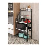 Miyuhome Metal Sepetli Mutfak Bangosu Kahve Köşesi Mutfak Standı Airfryer Mikrodalga Kahve Makinesi Organizer