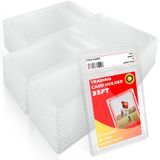 Miyukyee 24'lü Paket Kart Kılıfı Tutacağı, Kademeli Kart Levhası Beyzbol Kartı Kollu Ticaret Kartı Tutacağı YuGiOh, MTG Oyunları ve Spor Kartları için Etiket Pozisyonlu 35 PT Sert Plastik Kart