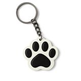 Mizaku Neko Mist Kedi Patisi Şeklinde Anahtarlık Hediyelik Keychain Tek Yüzlü (Siyah)