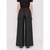 Mizalle Arka Beli Lastikli Bol Paça Pantolon, S, M2MZ1010130263, Siyah, Kadın