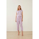 Mizalle Double Klasik Lila Pantolon