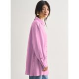 Mizalle Gömlek Yaka Tunik, M, 5003367855, Pembe, Kadın