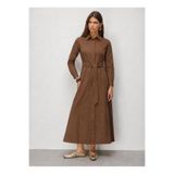 Mizalle Kahverengi Tunik, XL, 5003387987, Kahve, Kadın
