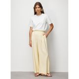 Mizalle Pantolon, 2XL, 5003387979, Sarı, Kadın