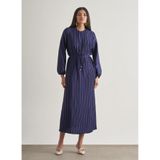 Mizalle Saten Piliseli Maksi Elbise, S, M2MZ1030120359-LACİVERT, Lacivert, Kadın