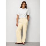 Mizalle Tek Düğmeli Modal Dokulu Pantolon, XL, M2MZ1010130257, Sarı, Kadın
