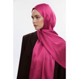 Mizalle & YAQA Özel Saten Dokulu Pembe Şal