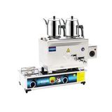 Mizan 25 Lik Doğalgazlı+Elektrikli 20 Litre 2 Demlikli Çay Kazanı Demlik Hediyeli