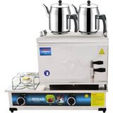 Mizan 25 Lik Lpg Tüplü 20 lt 2 Demlikli Çay Kazanı Demlik