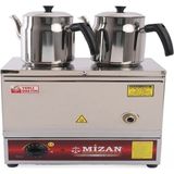 Mizan Elektrikli Çay Kazanı 20 Lt. Çift Demlikli Damıtma Özelliği ile Güçlü Performans