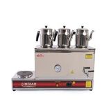 Mizan MC208 Üç Demlik Pleytli Çay Kazanı 40 LT + DEMLİK