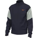 MIZUNO Athletics Track Jacket Erkek Sweatshirt Lacivert / Gri