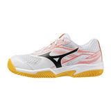 Mizuno Break Shot 5 Jr. cc Çocuk Tenis Ayakkabısı Beyaz / Turuncu - Renkli