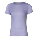 Mizuno Dryaeroflow Graphic Tee Kadın Tişört Mor - Çok Renkli - Standart