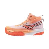 Mizuno Neo Jump Mıd Erkek Voleybol Ayakkabısı Beyaz / Turuncu - Çok Renkli