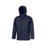 Mizuno Sapporo Hybird JKT Spor Mont Unisex Kapüşonlu Tasarım Su İtici 100% Polyester - XL - Lacivert